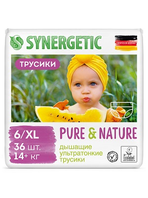 Тестирование подгузников SYNERGETIC Pure&Nature