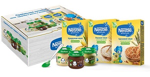 Тестирование первого прикорма Nestlé и GERBER