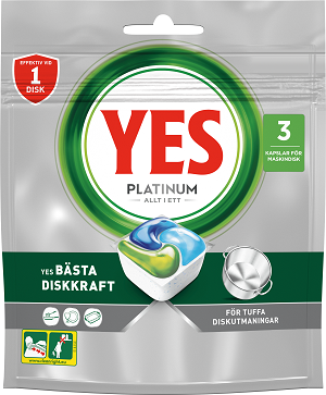 Бесплатный образец средства для посудомоечных машин YES Platinum