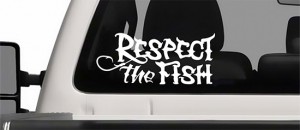 Бесплатная наклейка на автомобиль от RESPECT THE FISH