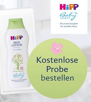 Бесплатный пробник лосьона HiPP Baby Soft Milk