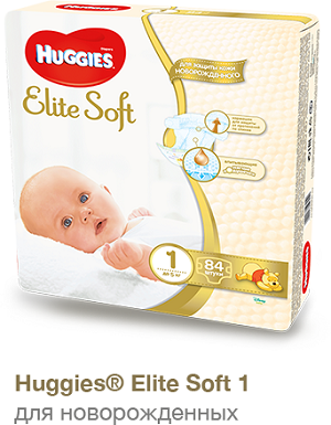 Тестирование подгузников Huggies® Elite Soft