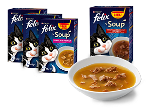 Бесплатный корм FELIX Soup по почте