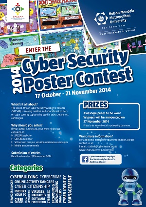 Бесплатный плакат от www.cyberaware.org.za