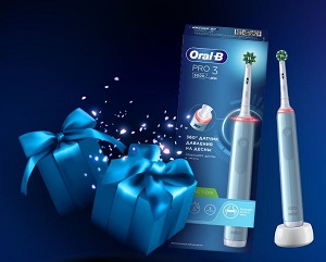 Выиграйте электрическую зубную щетку Oral-B