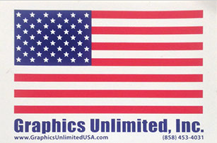 Наклейка с флагом США бесплатно
