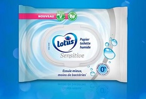 Бесплатный образец влажной туалетной бумаги Lotus