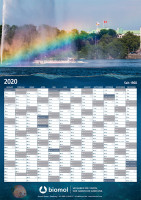 Бесплатный настенный календарь на 2020 год
